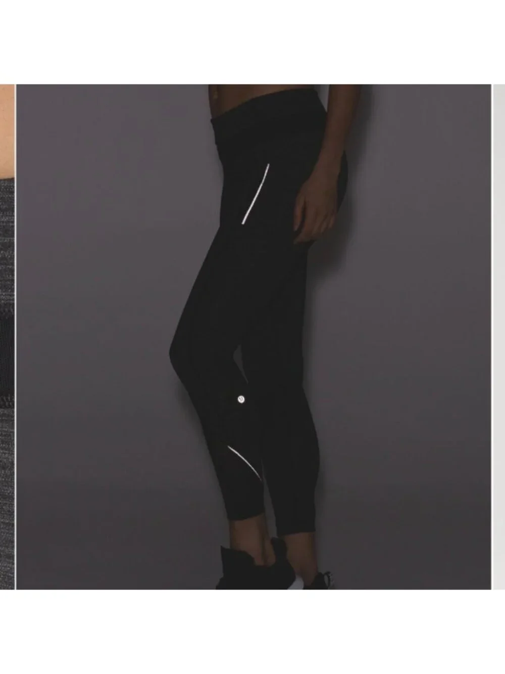 Lululemon Inspire Tight II Heathered Black / Heathered Black